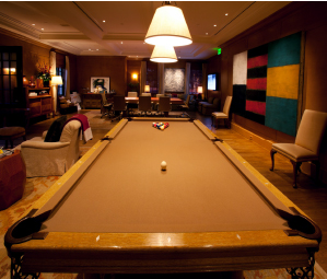 pool in Tom Gores' office