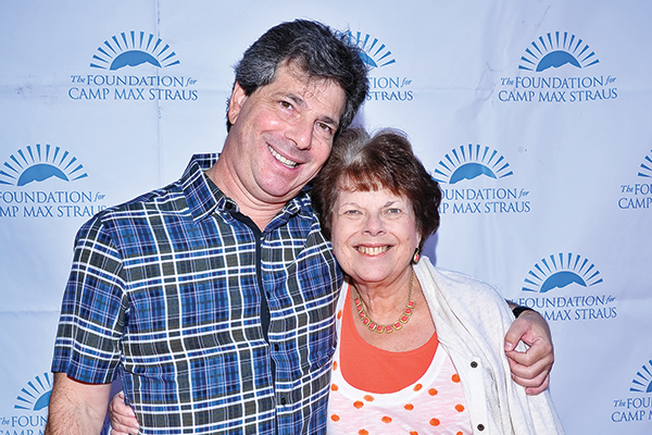 Sigal and his mother at a Camp Max Strauss event