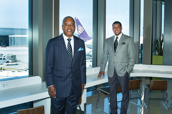 Clarence Daniels and his son, Anwar