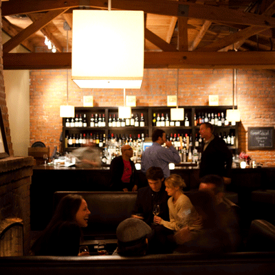 The bar at Lucques by Suzanne Goin