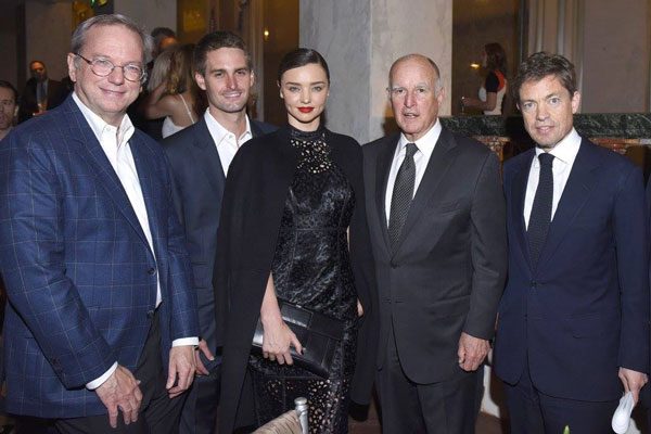 Berggruen with Evan Spiegel and Jerry Brown