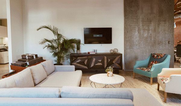 The Bouqs Co.'s back lounge