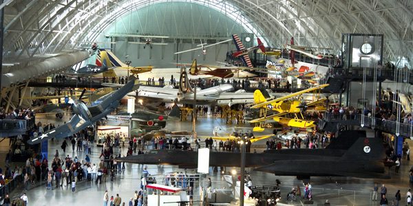 Steven F. Udvar-Házy hangar at the Smithsonian National Air and Space Museum in Chantilly, VA