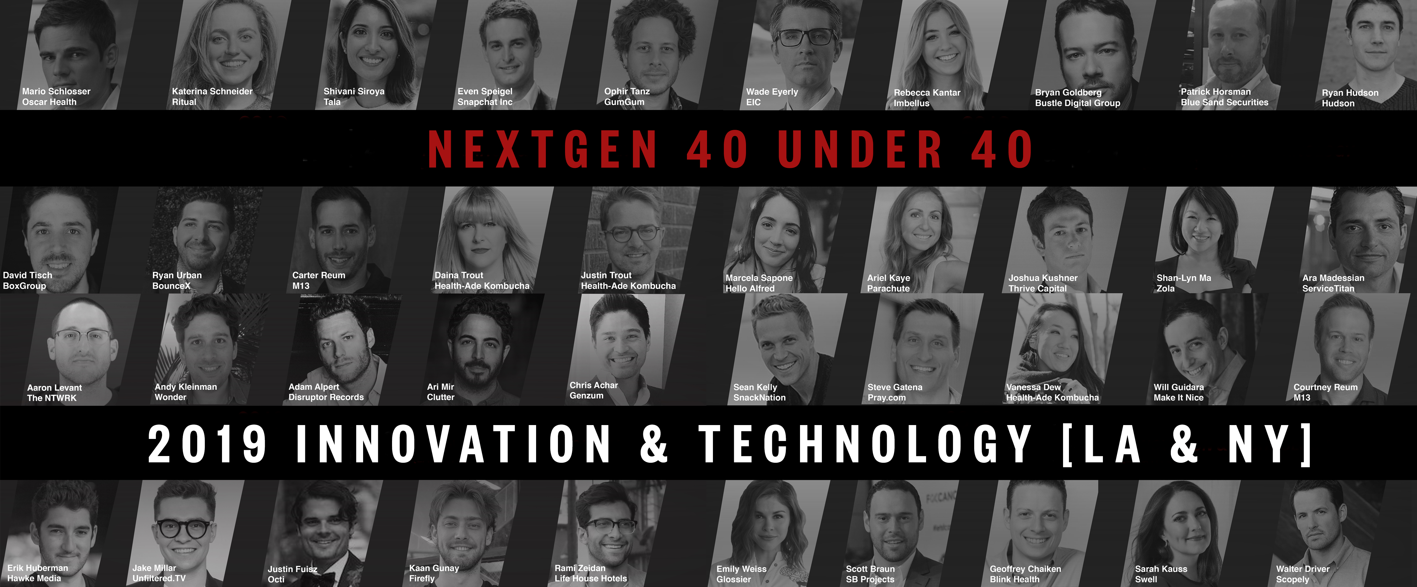 NextGen 40 Under 40: Innovation & Technology [2019]